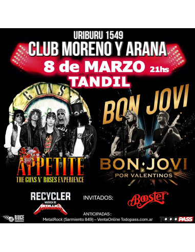 Appetite & Bon Jovi por Valentinos