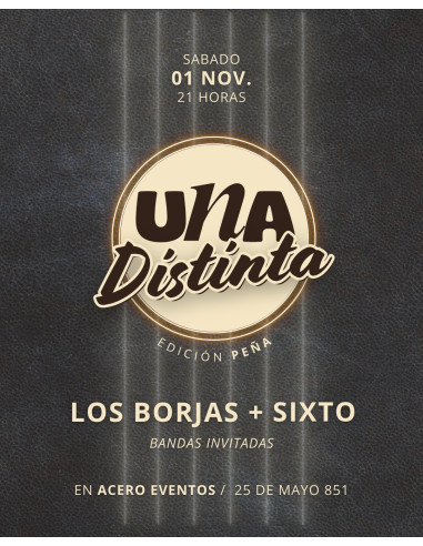 UNA DISTINTA "Edición Peña"