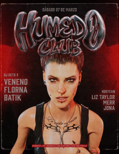 HÚMEDO CLUB || SÁBADO 07 DE MARZO en @glowbardisco